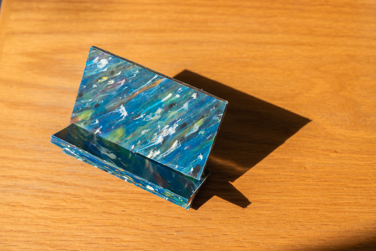 Upcycled Plastic Phone Desktop Stand