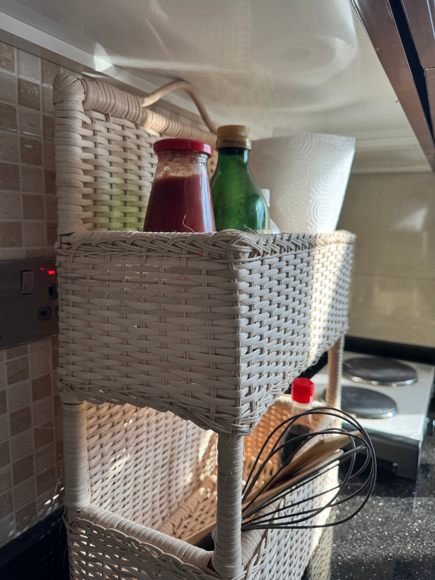 Double-Tier Kitchen Condiments and Supplies Organizer by POD