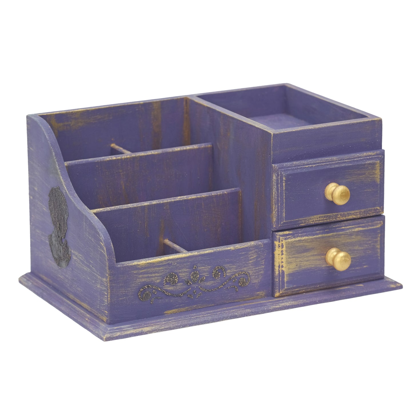 Multipurpose Wooden Organizer Large (Purple)