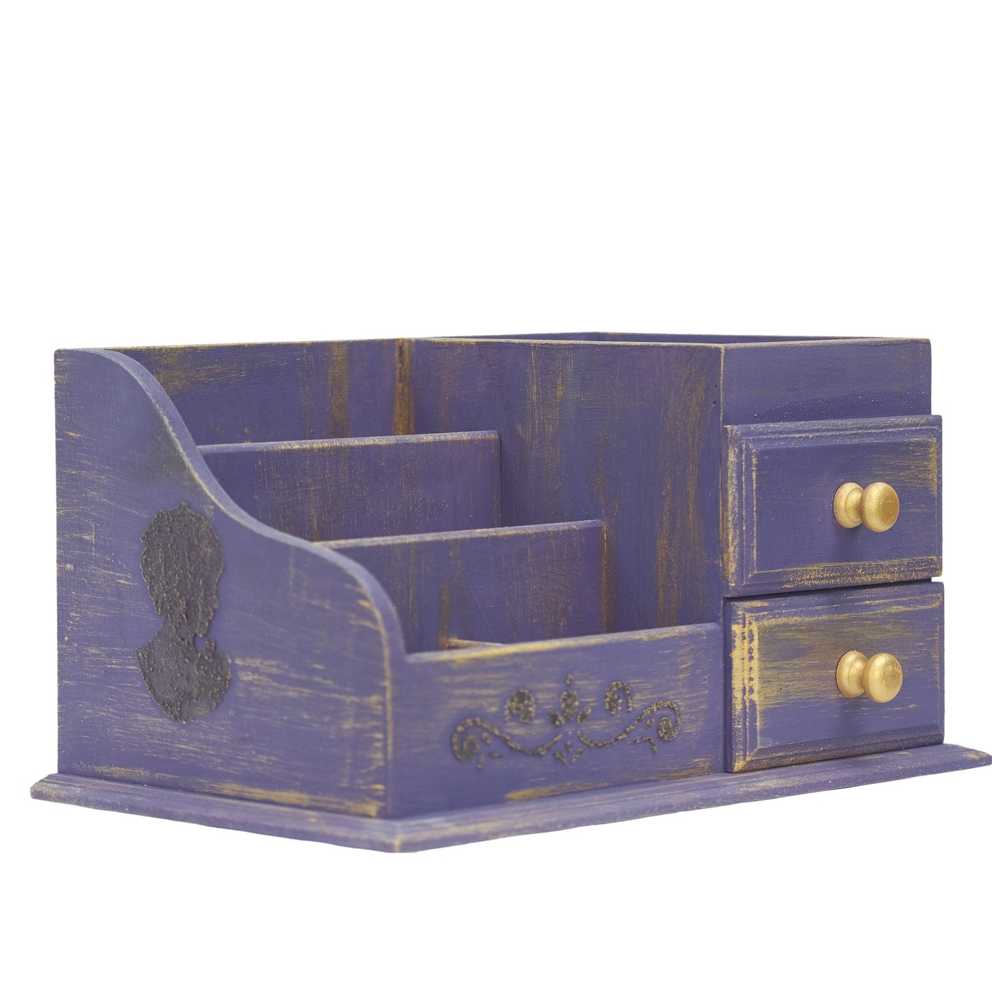 Multipurpose Wooden Organizer Large (Purple)