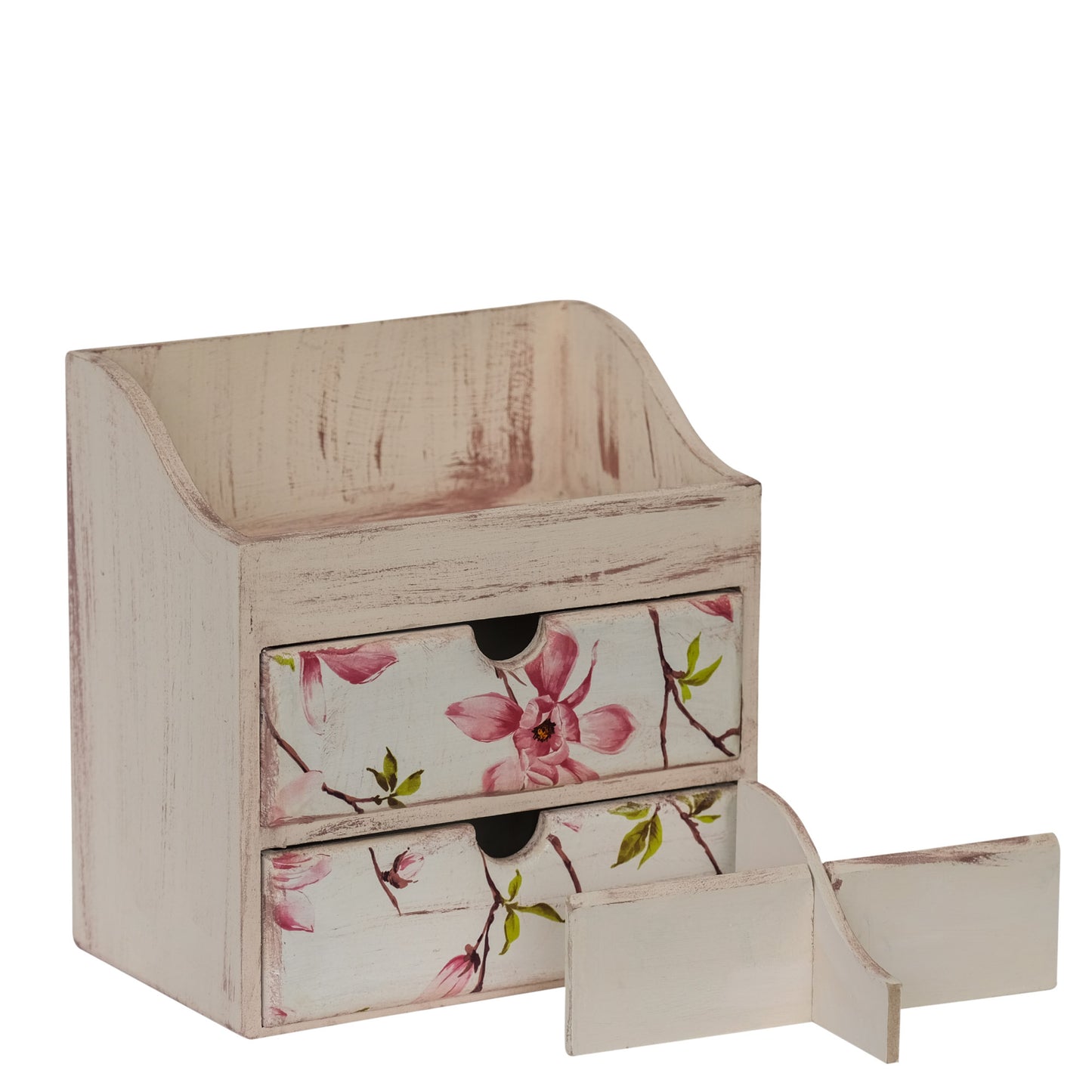 Multipurpose Wooden Organizer Small (Floral)