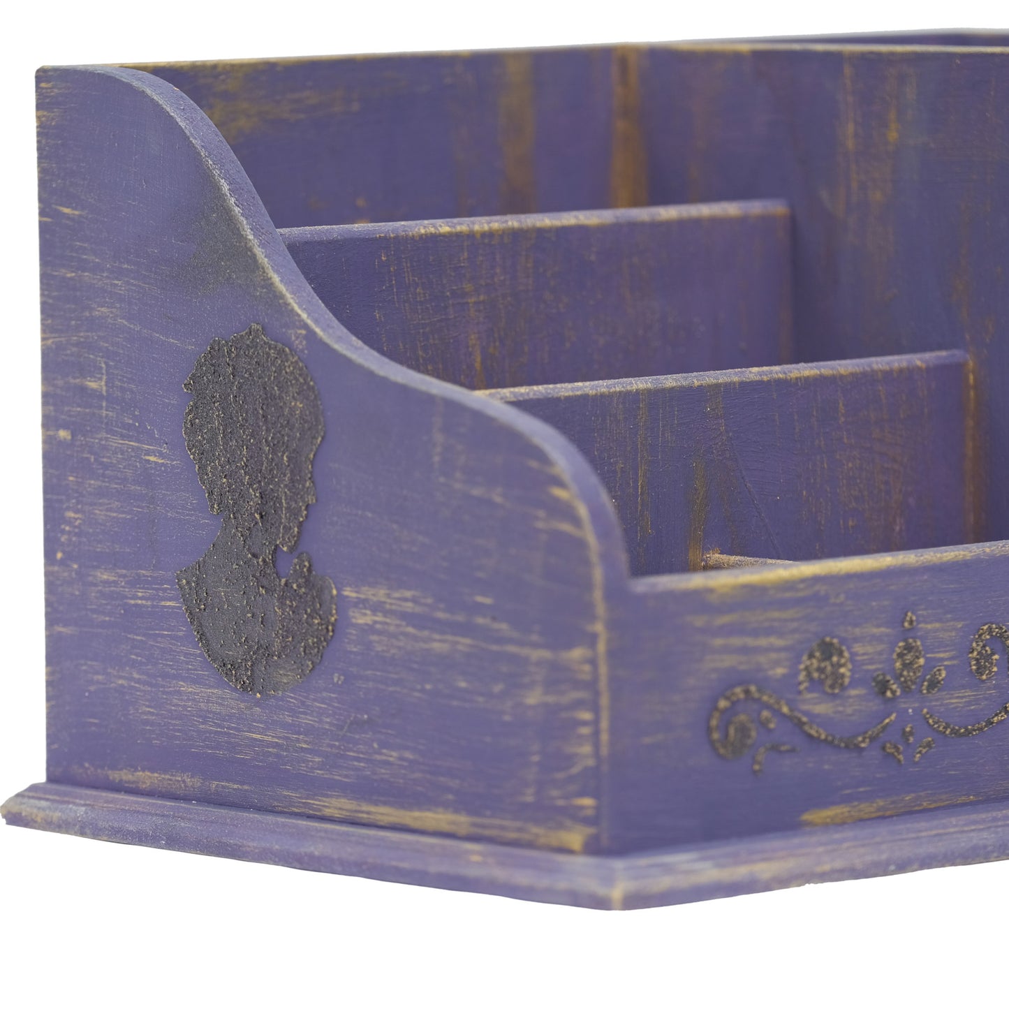 Multipurpose Wooden Organizer Large (Purple)
