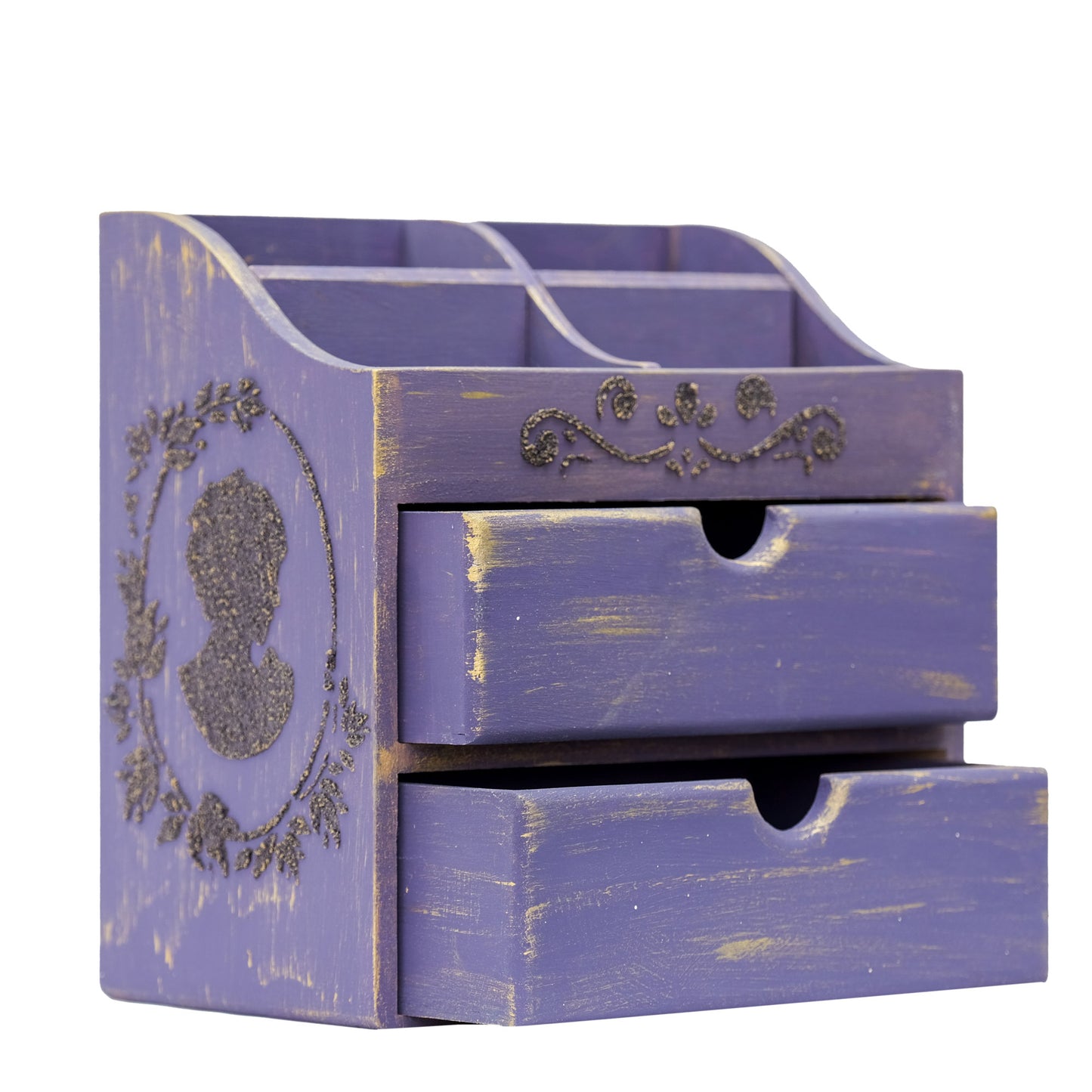 Multipurpose Wooden Organizer Small (Purple)