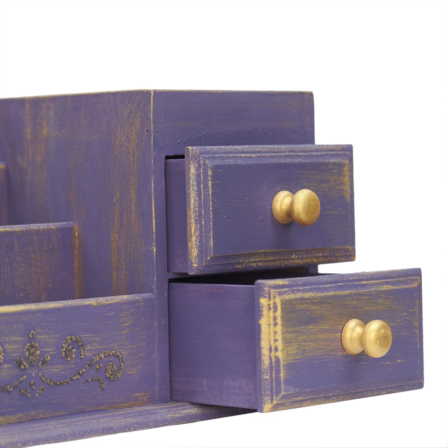 Multipurpose Wooden Organizer Large (Purple)