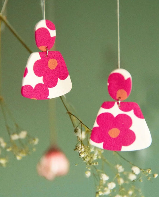 Summer Wink Handmade Clay Earring