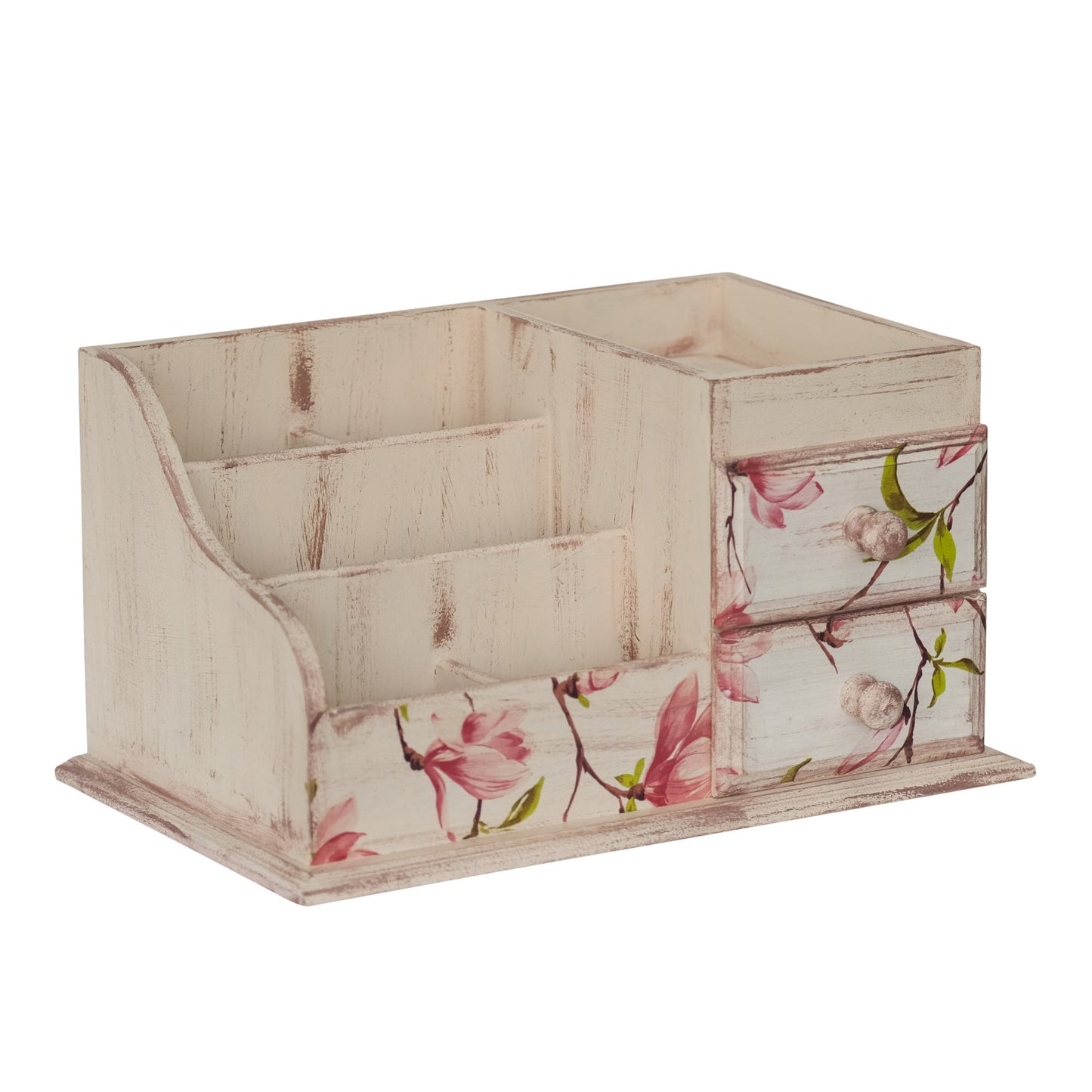 Multipurpose Wooden Organizer Large (Floral)