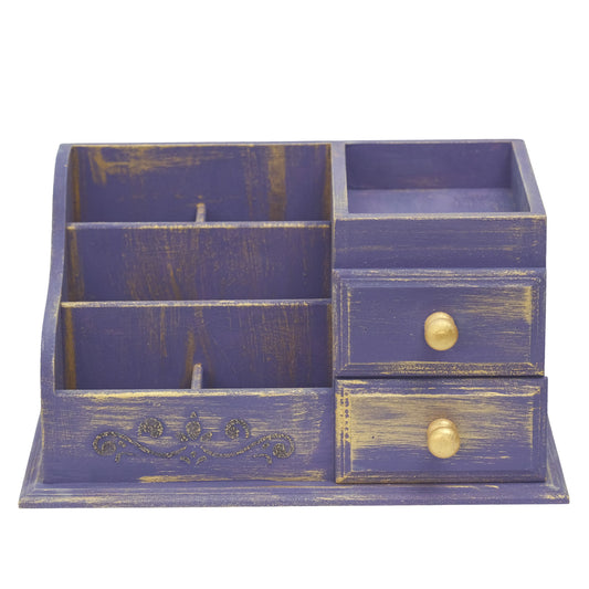 Multipurpose Wooden Organizer Large (Purple)