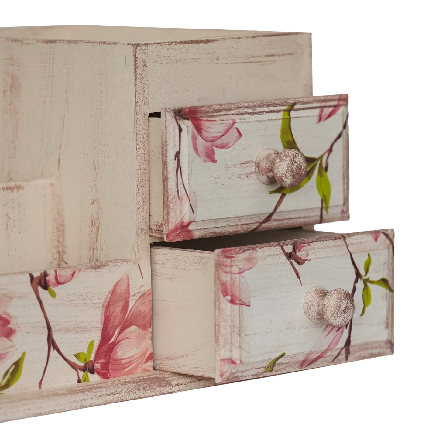 Multipurpose Wooden Organizer Large (Floral)