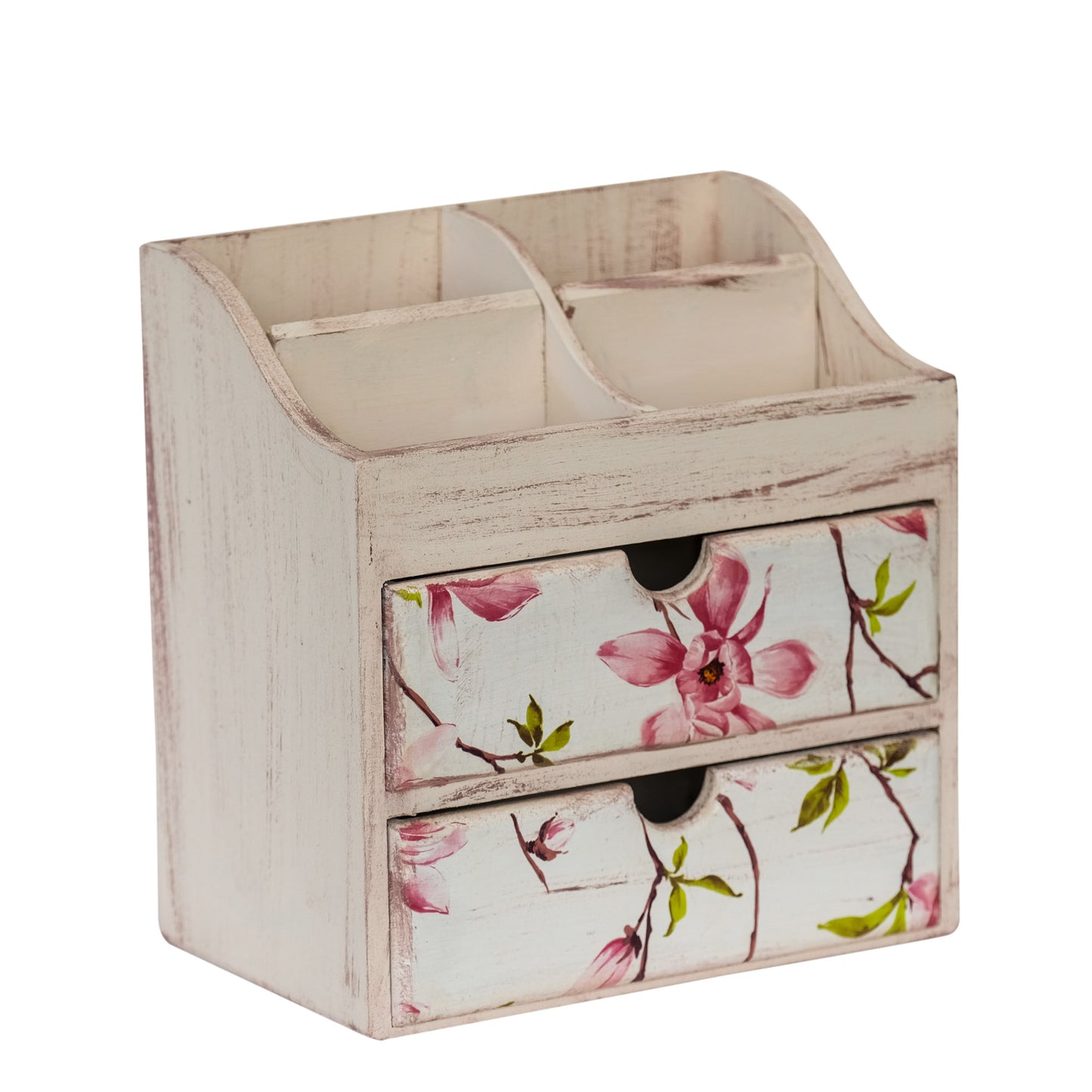 Multipurpose Wooden Organizer Small (Floral)