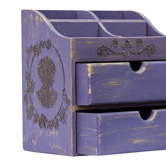 Multipurpose Wooden Organizer Small (Purple)