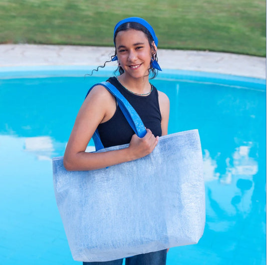 Upcycled Plastic Tote Beach Big Bag