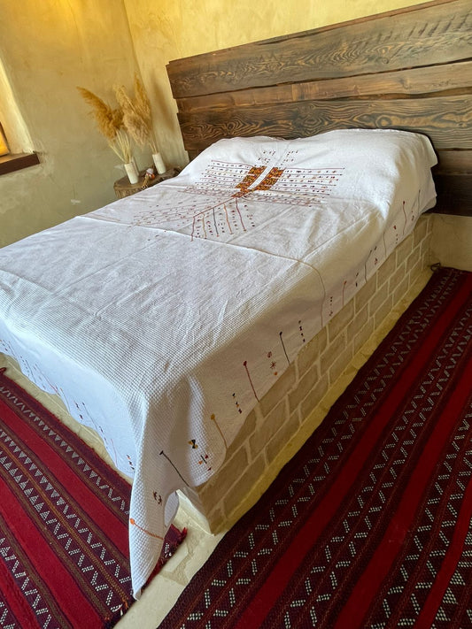 Vibrant Fiesta Egyptian Cotton Bed Cover